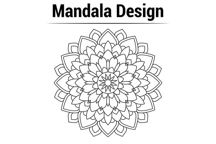 Abstract luxury frame background Vector indian mandala