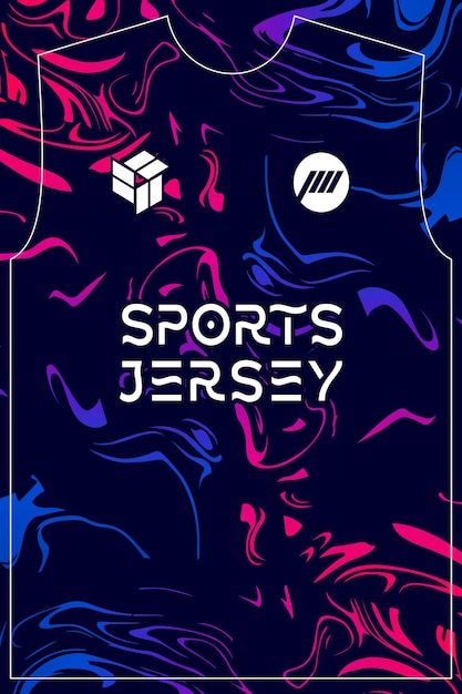 Abstract Marble Sports Jersey Design