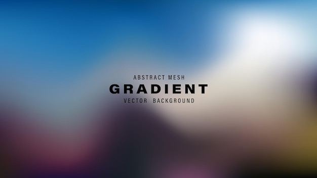 Abstract Mesh Gradient Vector Background Design Template Colors Blurred