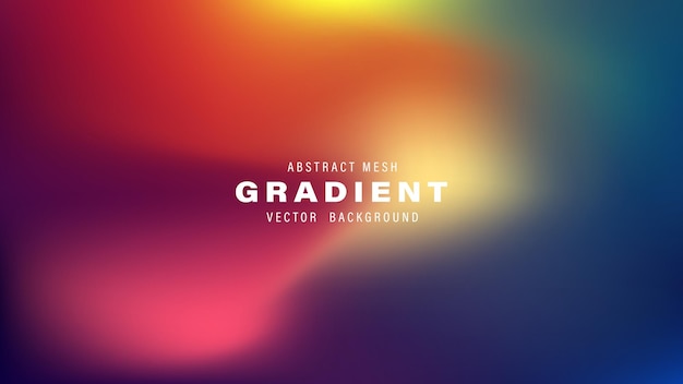 Abstract Mesh Gradient Vector Background Design Template Colors
