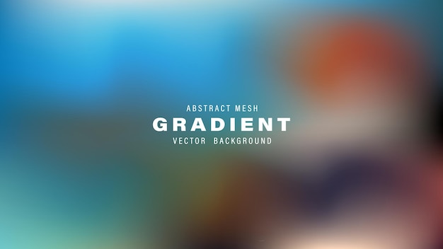 Abstract Mesh Gradient Vector Background Teal Brown Blue