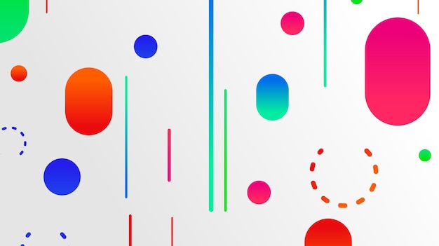 Abstract minimal geometric shape background with gradient