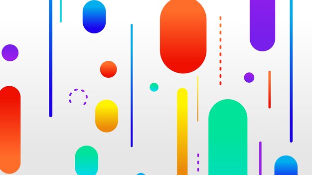 Abstract minimal geometric shape background with gradient