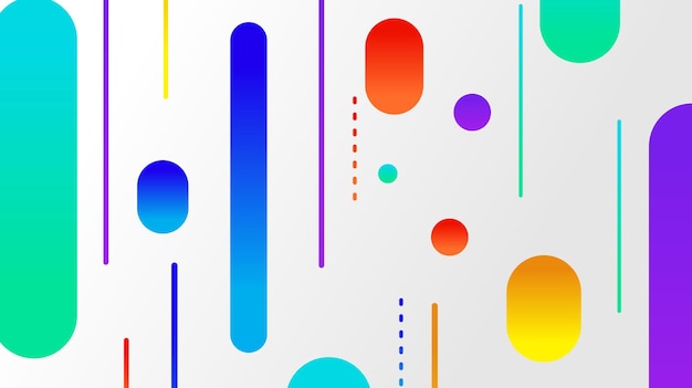 Abstract minimal geometric shape background with gradient