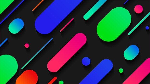 abstract minimal geometric shape background with gradient