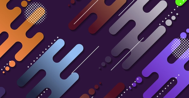 abstract minimal geometric shape background with gradient