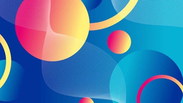 Abstract minimal gradient geometric circle background