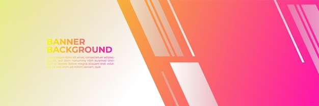 abstract modern banner background gradient color. yellow and pink gradient with halftone decoration.