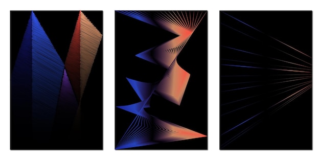 abstract modern wallpaper cover set. abstract wallpaper. perspective background poster.