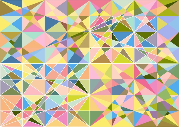 Abstract mosaic geometric background Vector illustration