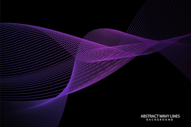 Abstract motion wave gradient line background