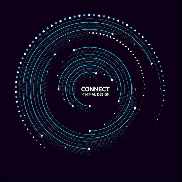 Abstract network connection icon logo design Vector Illustration
