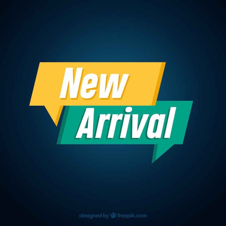 Vector abstract new arrival composition with flat design