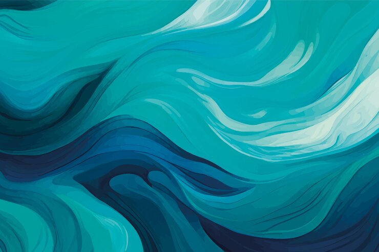 Vector abstract ocean wave art