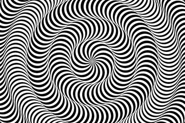 Vector abstract optical illusion spiral background