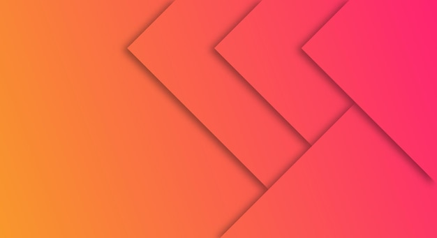 abstract orange and red gradient background geometric paper cut style for brochures or landing pages