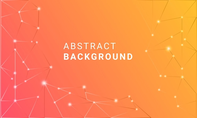 Abstract orange fractal lines background design