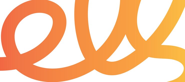 Vector abstract orange logo design