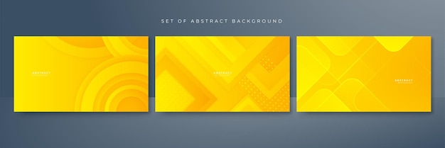 Abstract orange yellow shapes vector technology background for design brochure website flyer Geometric orange abstract wallpaper for poster certificate presentation landing page