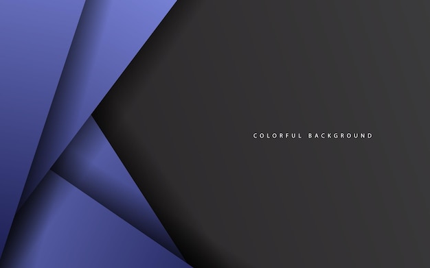 abstract overlap layer blue color background vector