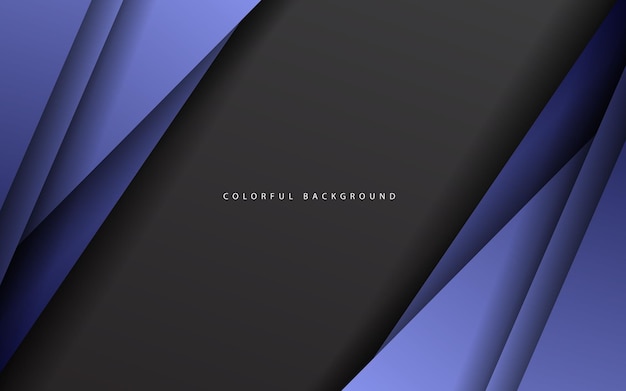 abstract overlap layer blue color background vector