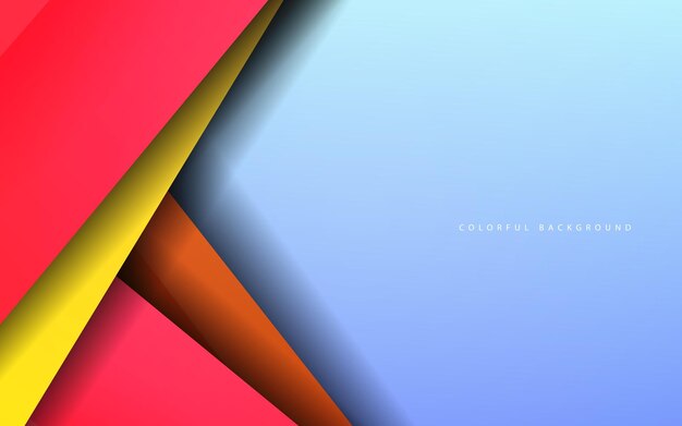 abstract overlap layer colorful background