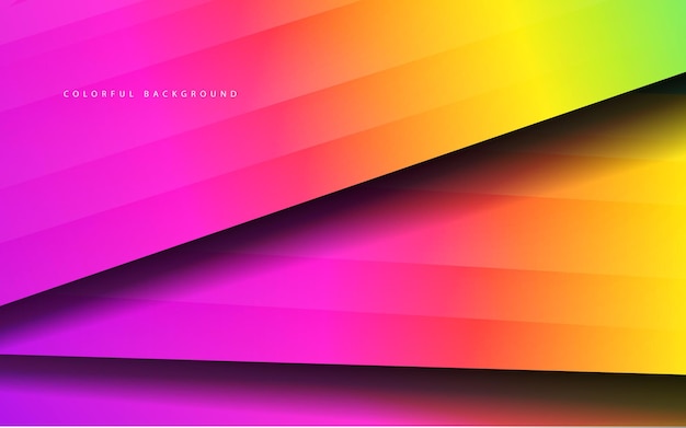 Abstract overlap layer gradient orange pink color background