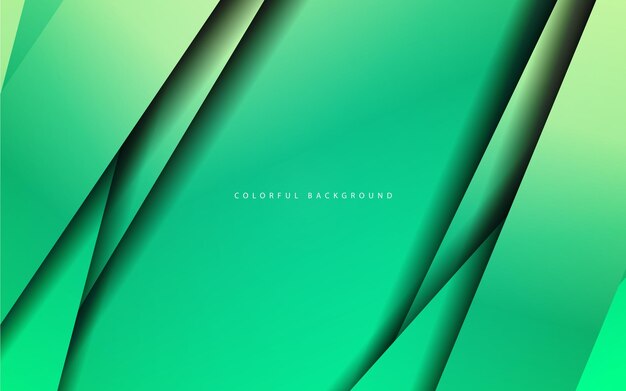 abstract overlap layer green color background