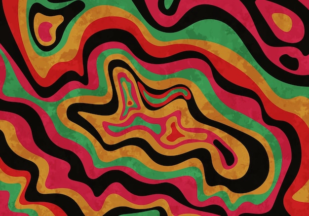 abstract psychedelic groovy background. vector illustration.