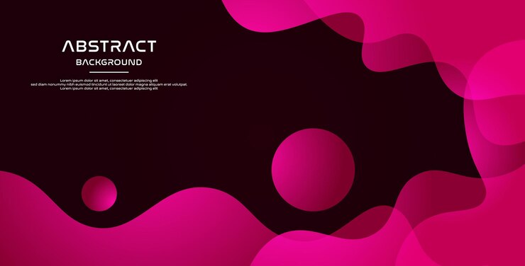 Vector abstract purple pink liquid gradient color with simple shape cool trendy design banner background