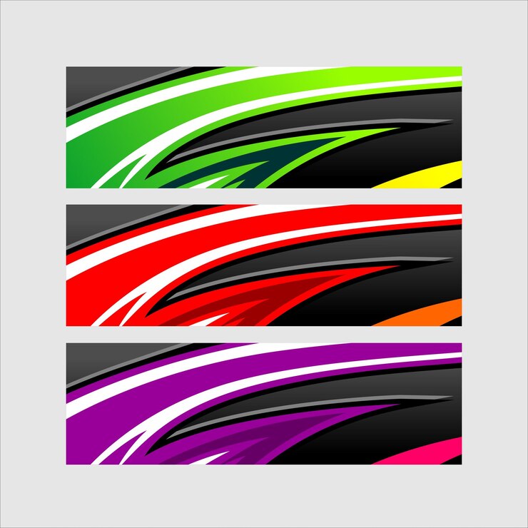 Vector abstract racing stripes background free vector