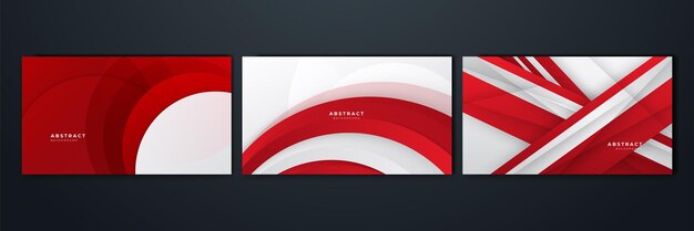 Abstract red and white geometric gradient background