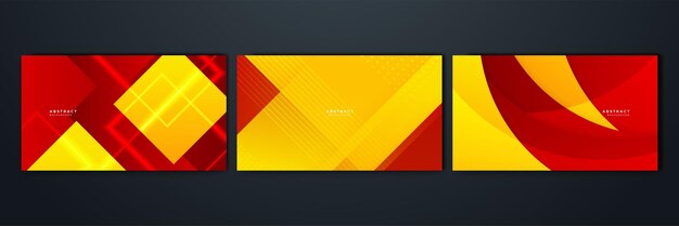 abstract red and yellow background design for poster template on web backdrop banner brochure website flyer landing page presentation certificate and webinar