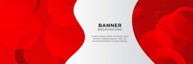 Abstract red banner background design template vector illustration with 3d overlap layer and geometric wave shapes. Polygonal abstract background, texture, advertisement layout and web page