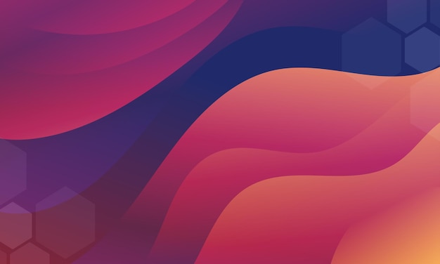 Abstract red blue Background with Wavy Shapessuitable for website flyers posters