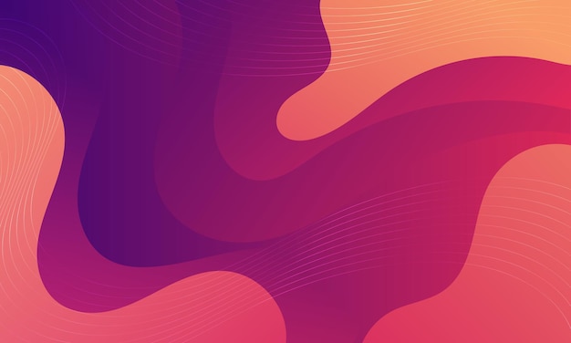 Abstract Red Fluid Wave Background