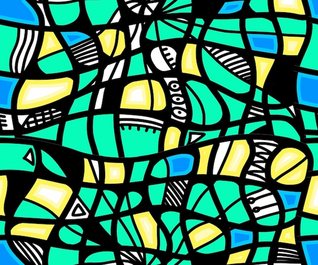 abstract seamless background patterns of lines and waves shambhala meditation antistress