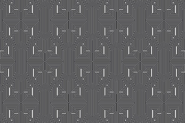 Abstract seamless geometric shape lines pattern