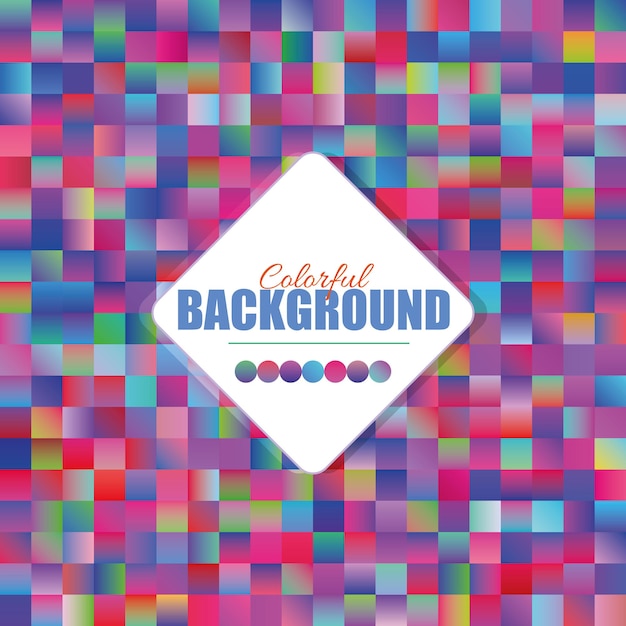 abstract seamless mosaic background. colorful squares background. colorful gradient background