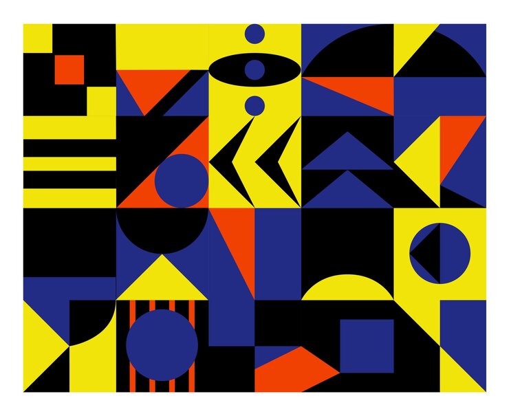 Vector abstract shape background geometric design