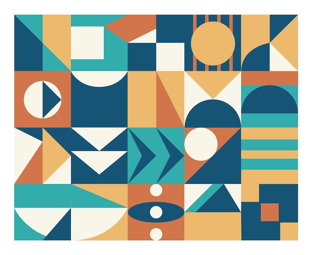 Abstract shape geometric background design