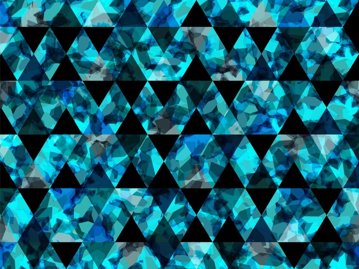 Abstract shapes background Water blue glass mosaic wallpaper