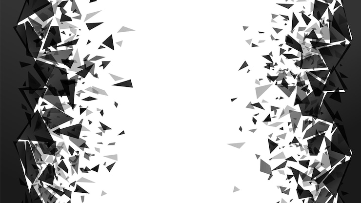 Vector abstract shatter destruction