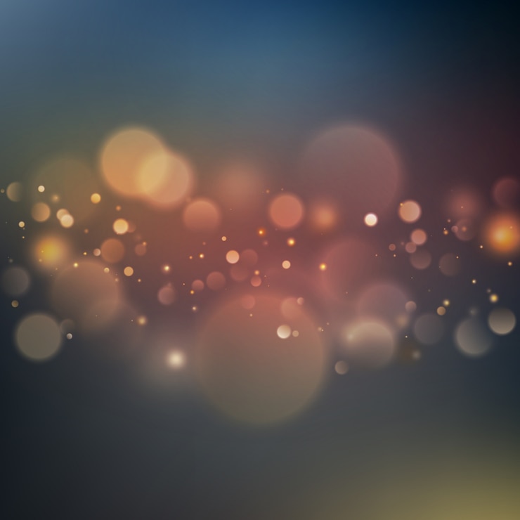 Vector abstract sky bokeh background.  