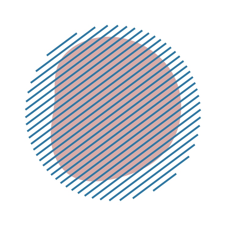 Abstract spot with a straight abstract spot with a straight stripe