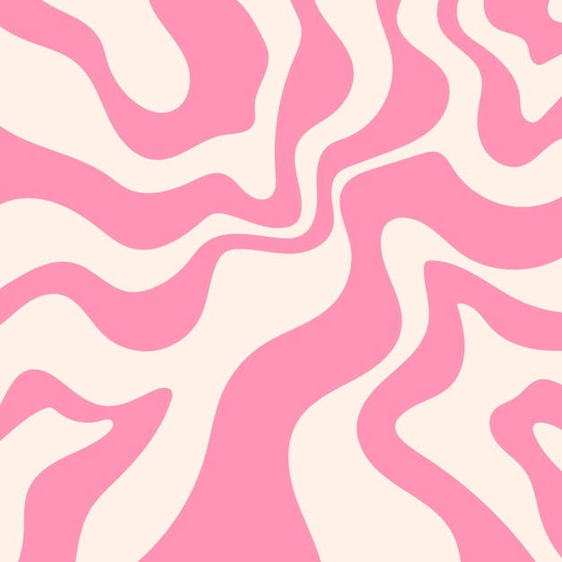 Abstract square aesthetic retro background with waves Trendy colorful set of retro backgrounds