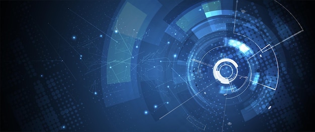 Abstract tech background Futuristic technology interface