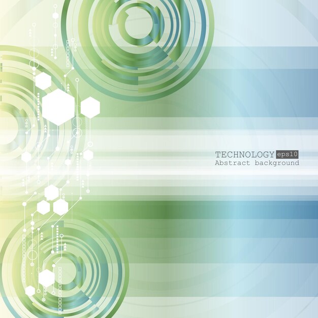abstract technology background with various technological elements vector illustration eps 10