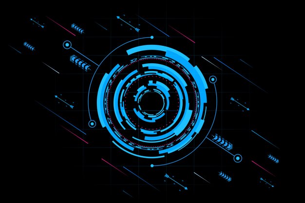 abstract technology futuristic interface. element of digital ui.