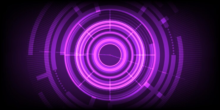 Abstract technology innovation circle scifi concept background
